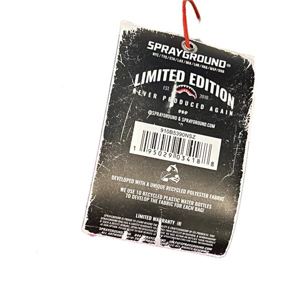 Sprayground Pink Angry Eyes Backpack - Picture 3 of 6